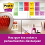 Post-it Notas Super Sticky Colección Carnival - Paquete de 12 Blocs, 90 Hojas por Bloc (76 mm x 76 mm) - Notas Autoadhesivas