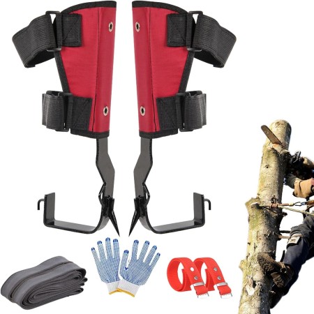 Espuelas de escalada de árboles, herramienta de escalada de árboles, herramienta de equipo de escalada de árboles, espolones