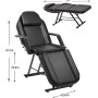 Roixeeds Silla de tatuaje de 3 secciones, ajustable, cama de masaje profesional, silla de cama de tatuaje con taburete de spa y