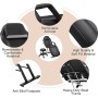 Roixeeds Silla de tatuaje de 3 secciones, ajustable, cama de masaje profesional, silla de cama de tatuaje con taburete de spa y