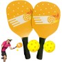 Juego de remo para niños, raqueta de pelota de pepino, raqueta de tenis de mesa profesional, maletín de almacenamiento compacto,