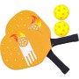 Juego de remo para niños, raqueta de pelota de pepino, raqueta de tenis de mesa profesional, maletín de almacenamiento compacto,