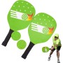 Juego de remo para niños, raqueta de pelota de pepino, raqueta de tenis de mesa profesional, maletín de almacenamiento compacto,