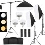 Tiandirenhe Softbox LED Kit, con 85W 2800K-5700K Luz LED de Temperatura de Bicolor, Softbox de 50x70cm, Control Remoto, Kit de