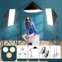 Tiandirenhe Softbox LED Kit, con 85W 2800K-5700K Luz LED de Temperatura de Bicolor, Softbox de 50x70cm, Control Remoto, Kit de