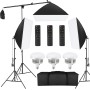 Tiandirenhe Softbox LED Kit, con 85W 2800K-5700K Luz LED de Temperatura de Bicolor, Softbox de 50x70cm, Control Remoto, Kit de