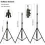 Tiandirenhe Softbox LED Kit, con 85W 2800K-5700K Luz LED de Temperatura de Bicolor, Softbox de 50x70cm, Control Remoto, Kit de
