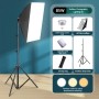 Tiandirenhe Softbox LED Kit, con 85W 2800K-5700K Luz LED de Temperatura de Bicolor, Softbox de 50x70cm, Control Remoto, Kit de