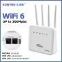 Enrutador WiFi LTE, módem WiFi6 con ranura para tarjeta SIM 4G, 300Mbp