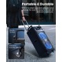 Moukey Máquina de Karaoke, Sistema PA de subwoofer de 10 Pulgadas, Altavoz Bluetooth con 2 micrófonos inalámbricos, Soporte para
