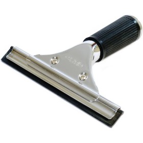 GBPro - Limpiacristales Profesional de Acero Inoxidable (15 cm) con Cuchilla de Goma - Equipo de Limpieza de Ventanas