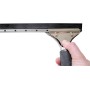 GBPro - Limpiacristales Profesional de Acero Inoxidable (15 cm) con Cuchilla de Goma - Equipo de Limpieza de Ventanas