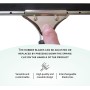 GBPro - Limpiacristales Profesional de Acero Inoxidable (15 cm) con Cuchilla de Goma - Equipo de Limpieza de Ventanas