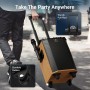 Equipo de Karaoke Profesional Inalámbrico, TONOR Bluetooth Sistema PA, Altavoz Portátil con Dos Micrófonos Inalámbricos, Bola