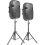 Vonyx PSS302 Sistema PA Set Completo Altavoces con Mezclador, Sistema de Sonido, 300 W, Set de Altavoces PA con Micrófono y