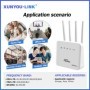 Enrutador WiFi LTE, módem WiFi6 con ranura para tarjeta SIM 4G, 300Mbp