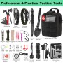 Kit de supervivencia 256 en 1, kit de primeros auxilios, herramientas de supervivencia, kit de trauma con bolsa Molle para
