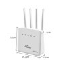 Enrutador WiFi LTE, módem WiFi6 con ranura para tarjeta SIM 4G, 300Mbp