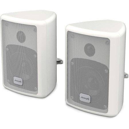 Audibax Pícolo PR-41W Pareja Altavoces Estantería HiFi y Sonorización 75 W Soporte Pared Incluido Blanco