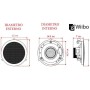 Audibax Pícolo PR-41W Pareja Altavoces Estantería HiFi y Sonorización 75 W Soporte Pared Incluido Blanco