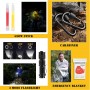 Kit de primeros auxilios de supervivencia, 99 piezas, equipo de supervivencia profesional, mochila de senderismo grande con