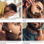 Bolígrafo de Relleno de Barba para Hombres, Relleno de Lápiz de Barba Profesional Equipado con Sacapuntas, Herramienta de Borde