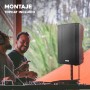 Vonyx VSA700-BP Altavoz portatil 15 Pulgadas y 1000w con batería, 3 micrófonos inalámbricos, Bluetooth 5.0, MP3, Amplificador