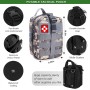 AuRiver Kit de Supervivencia, Equipo de Emergencia, Kit Supervivencia con Hacha de Martillo Multifuncional, Kit de Emergencia