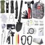 AuRiver Kit de Supervivencia, Equipo de Emergencia, Kit Supervivencia con Hacha de Martillo Multifuncional, Kit de Emergencia