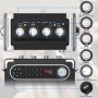 Máquina de Karaoke con 2 Microfonos Inalambricos, Karaoke Portátil con LED, Bluetooth Karaoke Partybox Machine Sistema de PA