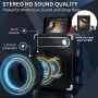 Máquina de Karaoke con 2 Microfonos Inalambricos, Karaoke Portátil con LED, Bluetooth Karaoke Partybox Machine Sistema de PA