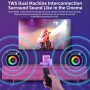 Máquina de Karaoke con 2 Microfonos Inalambricos, Karaoke Portátil con LED, Bluetooth Karaoke Partybox Machine Sistema de PA