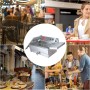Valgus Freidora eléctrica profesional de acero inoxidable 3000W 16L freidora grande con escurridor, cesta y tapa para