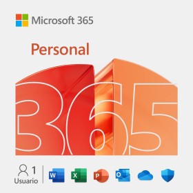 Microsoft 365 Personal | 12 meses | 1 persona | Apps Office con IA | 1TB de Almacenamiento OneDrive | Código de activación