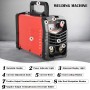Aomdom soldador inverter profesional 220V MMA,225A Pantalla digital ARC IGBT Soldadora con inversor LCD para soldador electrodo
