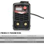 Aomdom soldador inverter profesional 220V MMA,225A Pantalla digital ARC IGBT Soldadora con inversor LCD para soldador electrodo
