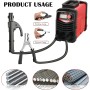 Aomdom soldador inverter profesional 220V MMA,225A Pantalla digital ARC IGBT Soldadora con inversor LCD para soldador electrodo
