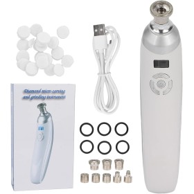 BHDK Máquina de Microdermoabrasión de Diamante de Mano, Equipo Profesional para el Cuidado de la Piel Facial con 8 Puntas de