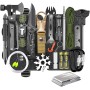 scosao Kit de Supervivencia Profesional Botiquín de Primeros Auxilios,Multifuncional de Emergencia Kit Supervivencia Militar