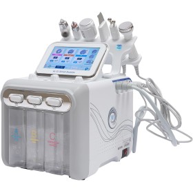 Donened - 6 en 1 agua hidrógeno oxígeno belleza, profesional pequeña burbuja agua dermoabrasión máquina H2-O2, hidroxi cuidado