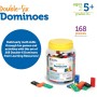 Learning Resources Juego de dominó Doble Seis con fichas de Madera