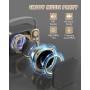 BESCOST LED Karaoke 2 Micrófonos Inalámbricos, Infantil Karaoke Profesional, Máquina de Karaoke Portátil Bluetooth con 7 Efectos