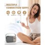 BESCOST LED Karaoke 2 Micrófonos Inalámbricos, Infantil Karaoke Profesional, Máquina de Karaoke Portátil Bluetooth con 7 Efectos