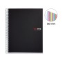 Miquelrius - Cuaderno Notebook The Original, 8 franjas de colores, Cubierta polipropileno opaco, Tamaño A5 (148 x 210 mm), 2