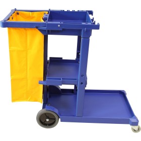 Clim Profesional - Carro de Limpieza Multifuncional Profesional | Equipado con Ruedas y 3 Bandejas | Ideal para Hostelería y