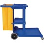 Clim Profesional - Carro de Limpieza Multifuncional Profesional | Equipado con Ruedas y 3 Bandejas | Ideal para Hostelería y