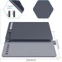 HUION HS611 Tableta Gráfica,Tabletas de Dibujo Profesional con Lápiz Digital PW500,Equipado con Botones Táctiles Multimedia