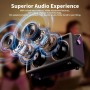 SWTOIPIG Altavoz Bluetooth, Altavoz Portátil Inalámbrico Exterior con Luz LED, True Wireless Estéreo, AUX, Ranura Micro SD/TF