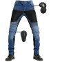 SHUOJIA Hombre Motocicleta Pantalones Jeans Con Protección Motorcycle Biker Pant 4 X Equipo De Protección, Pantalones De