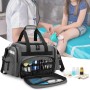 Damero Bolsa de trauma médica vacía, bolsa de primeros auxilios profesional con múltiples bolsillos para suministros